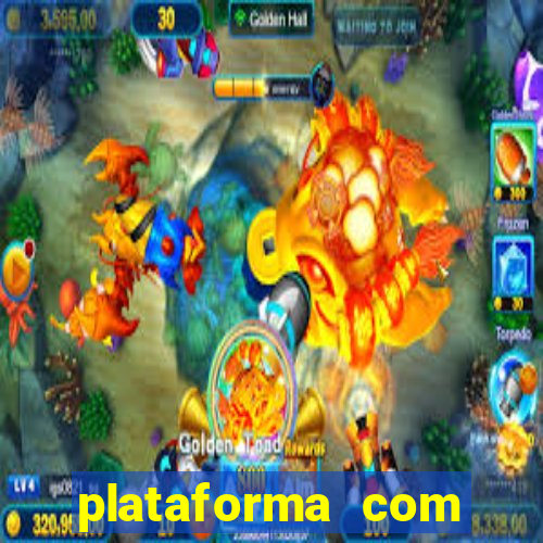 plataforma com chuva de dinheiro